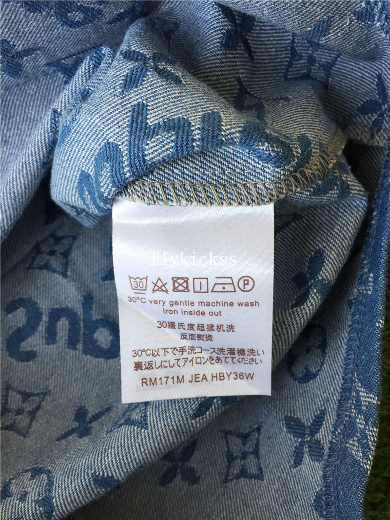Supreme x LVS Blue Denim Shirt